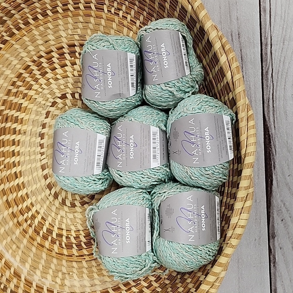 Nashua Handknits Sonora Seaform Green 721Yards 46% Silk Linen Blend Yarn